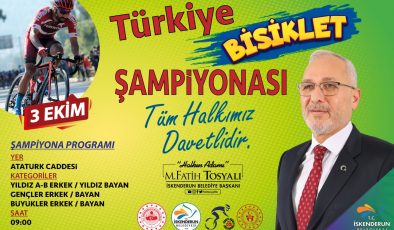 Tosyalı: Türkiye Bisiklet Şampiyonası İskenderun’da yapılacak