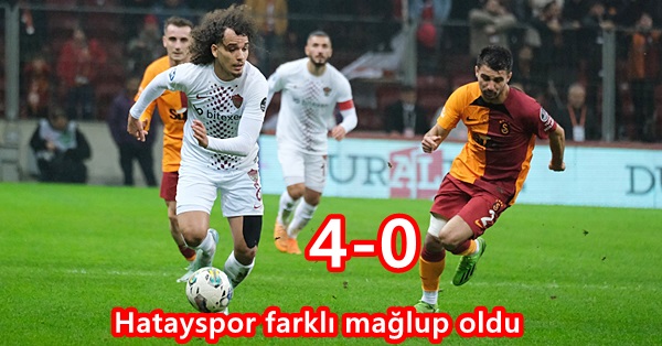 A. Hatayspor farklı mağlup oldu 4-0